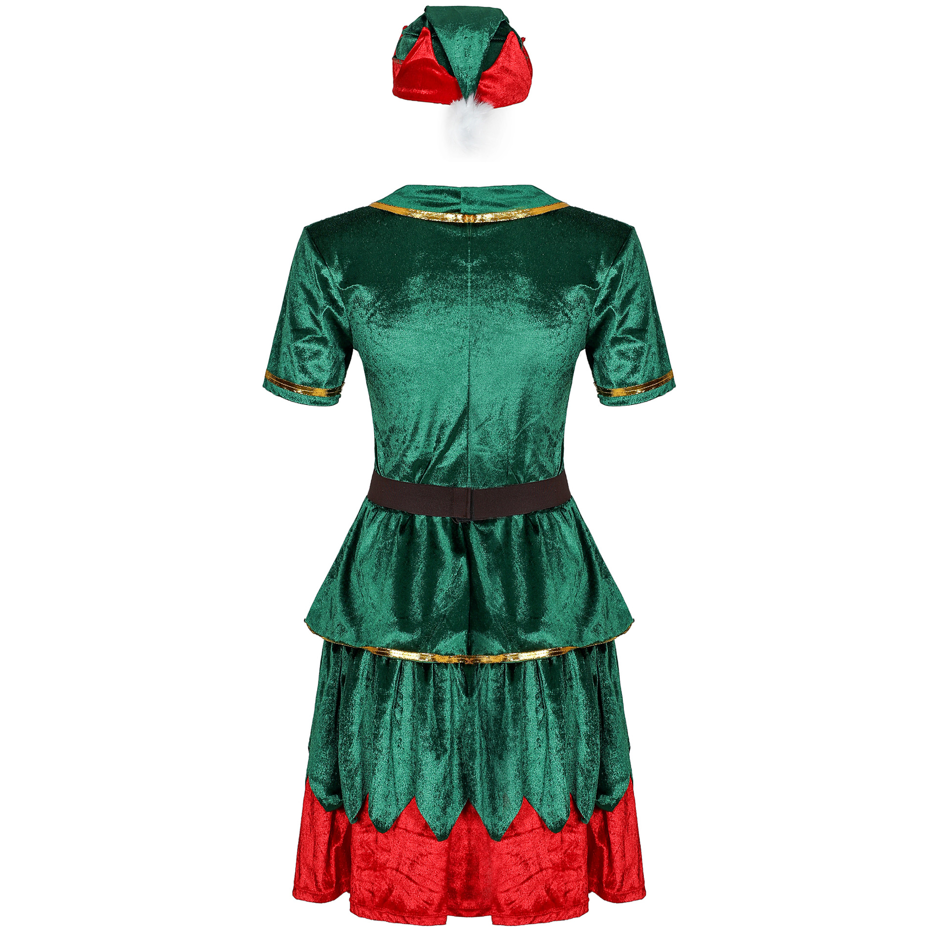 FC157 Womens Deluxe Holiday Elf Costume